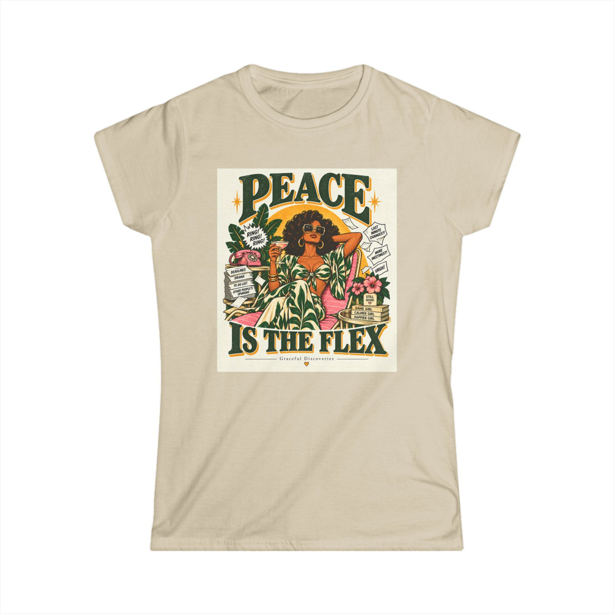 CHOOSE ME COLLECTION: PEACE IS THE FLEX - WOMENS T-SHIRT