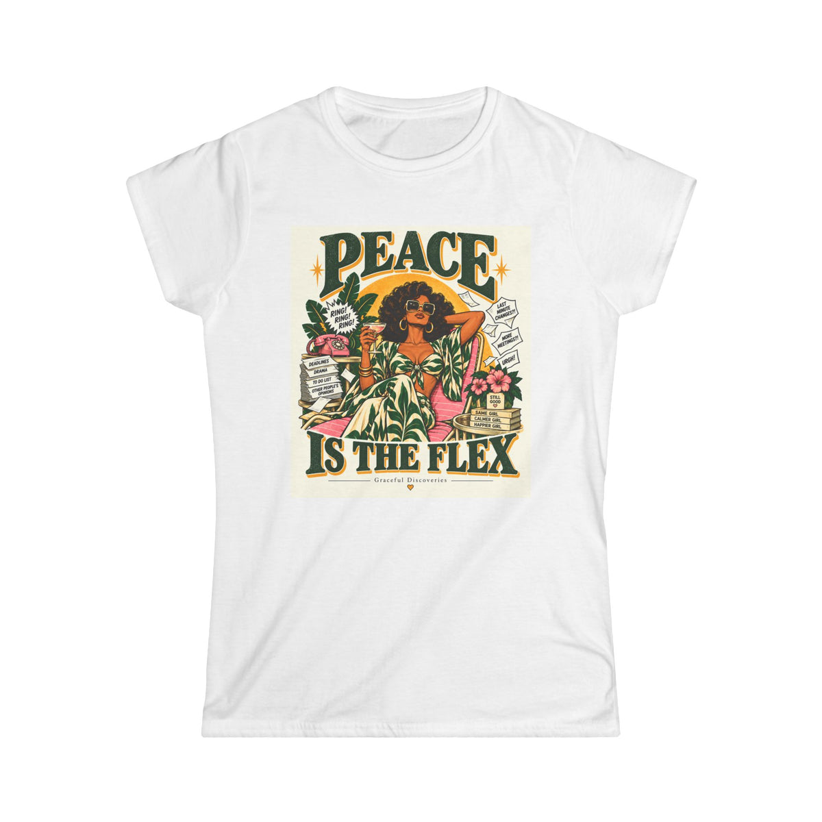 CHOOSE ME COLLECTION: PEACE IS THE FLEX - WOMENS T-SHIRT