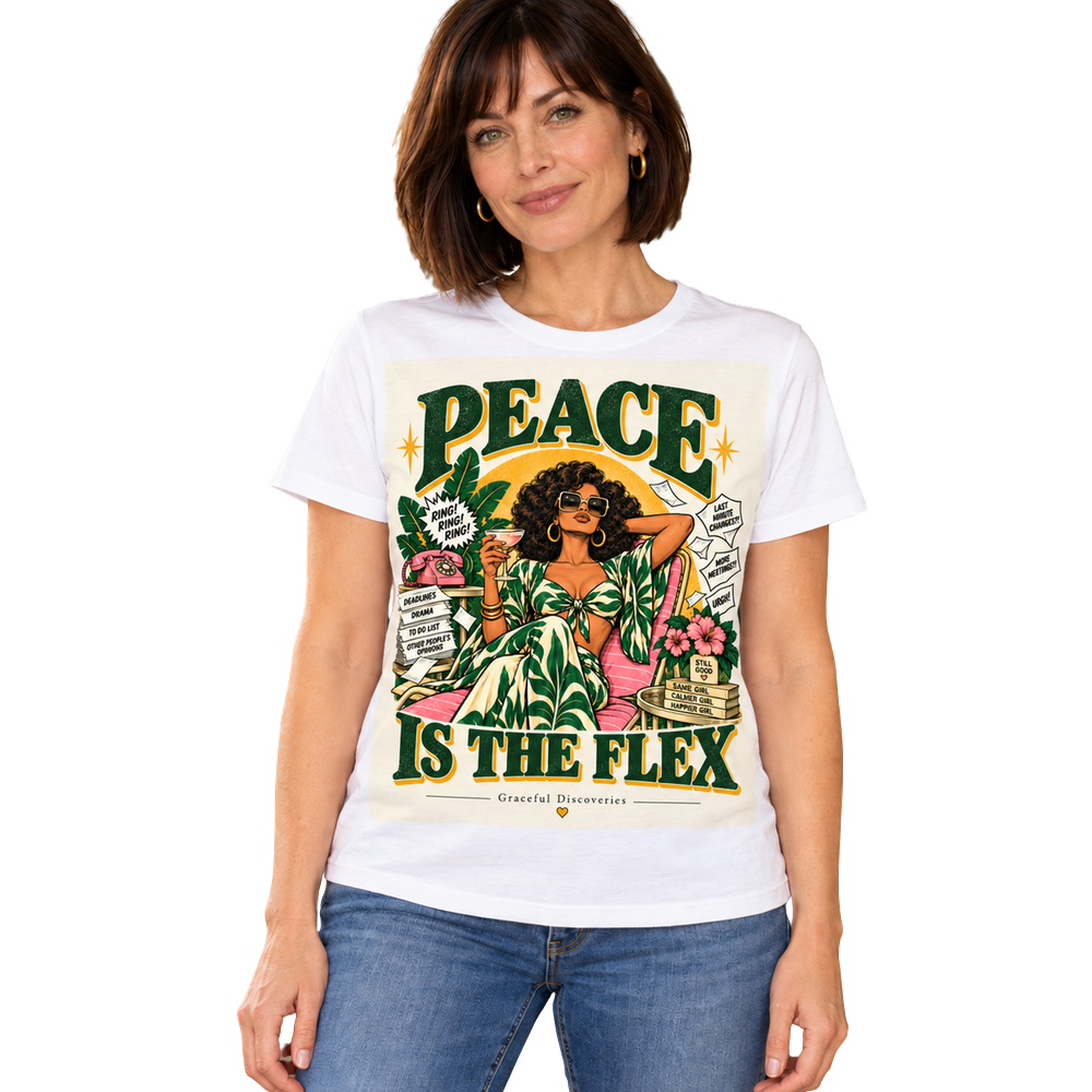 CHOOSE ME COLLECTION: PEACE IS THE FLEX - WOMENS T-SHIRT